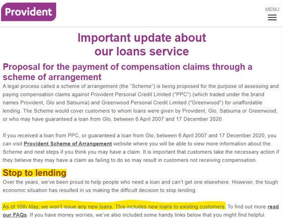 Why Provident is closing its doorstep loan business. What s next